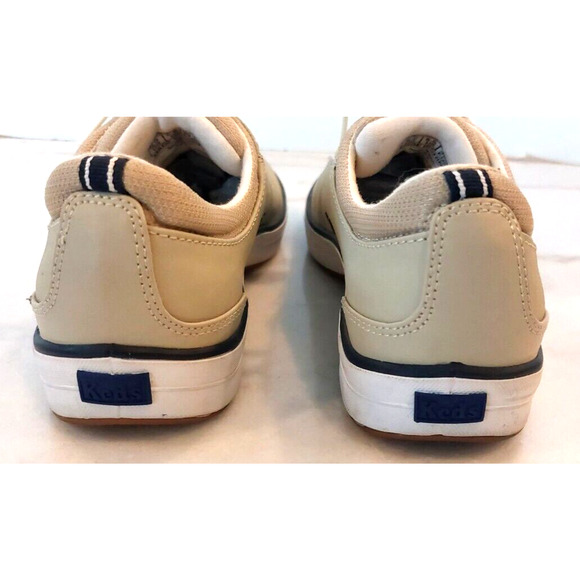 Keds Spirit Faux Leather Sneaker Women's Stone Beige Tan‎ Size 8 Walking - Picture 6 of 12